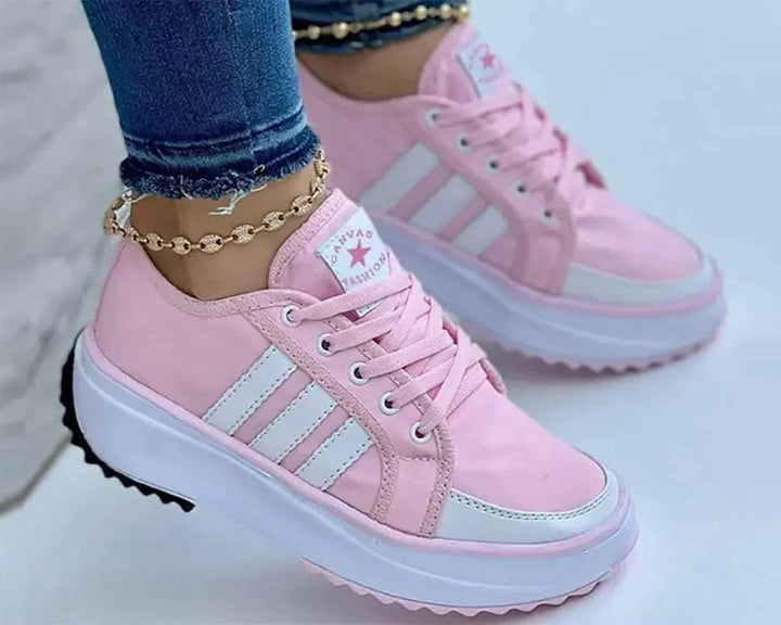 Novara | Comfortabele Dames Sneakers-Sneakers-Calora-Roze-36-Calora