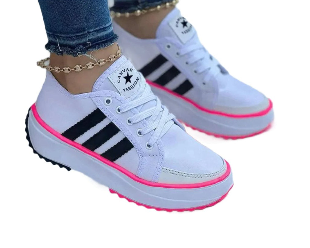 Novara | Comfortabele Dames Sneakers-Sneakers-Calora-Wit-36-Calora
