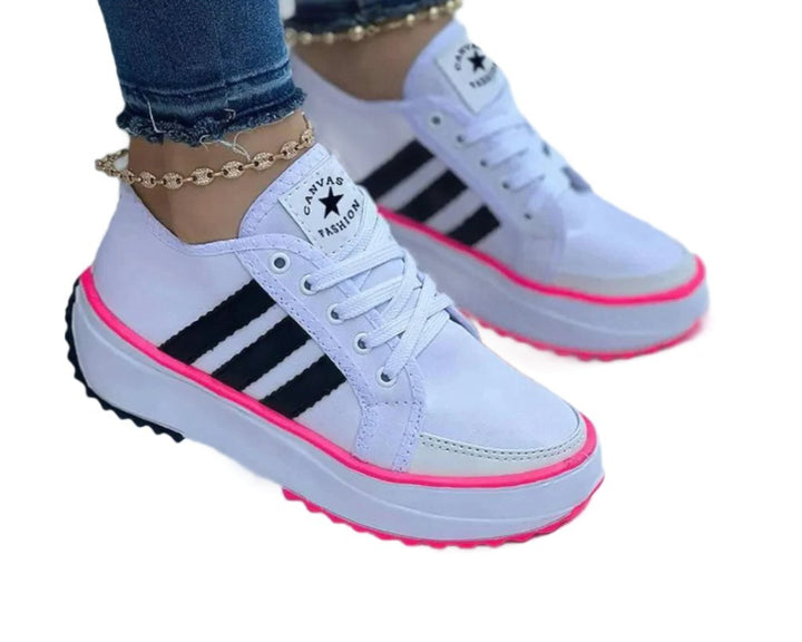 Novara | Comfortabele Dames Sneakers-Sneakers-Calora-Wit-36-Calora