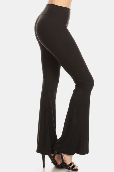 Novée | Hoge Taille uitlopende Leggings - Zwart-Sportkleding & Accessoires-Calora-S-Calora