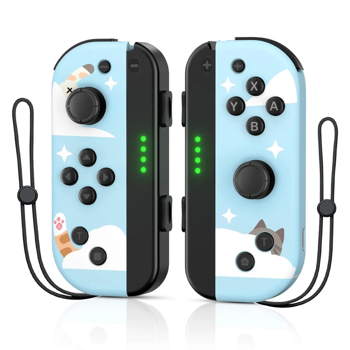 NSGamepadz | Draadloze Bluetooth controllers met oplader voor Nintendo Switch-Elektronica/Gadgets-Calora-Lichtblauw-Calora