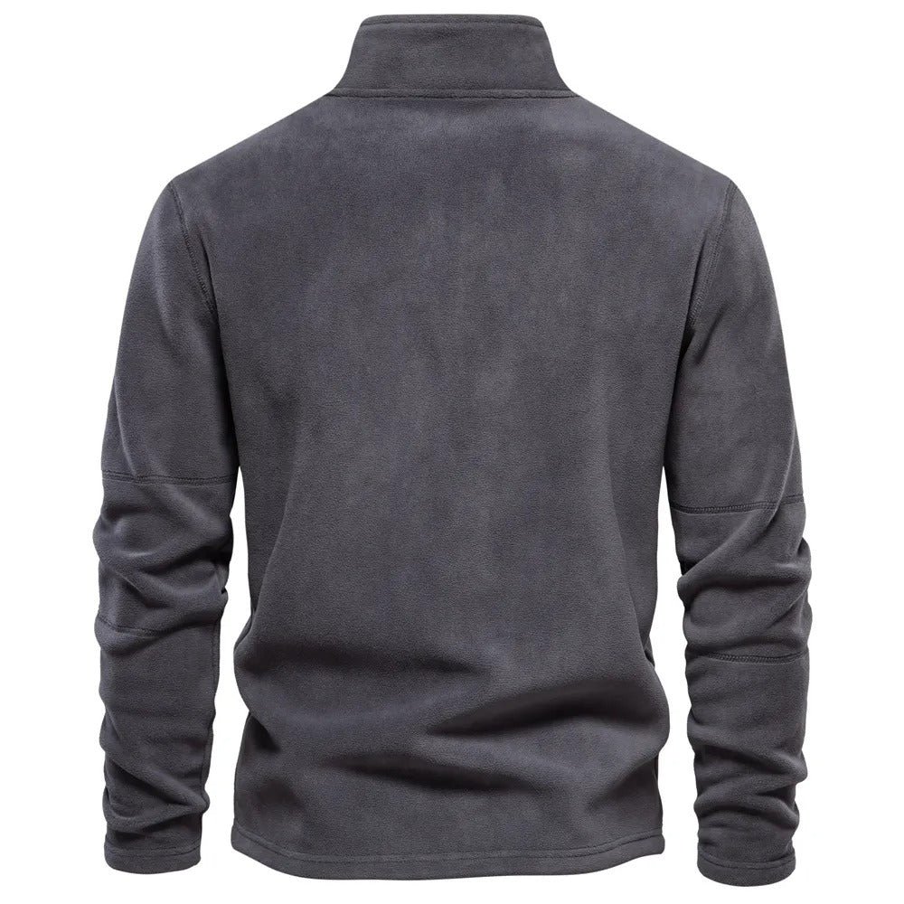 CALORA_ OakForge | Comfortabele Fleece Trui met rits