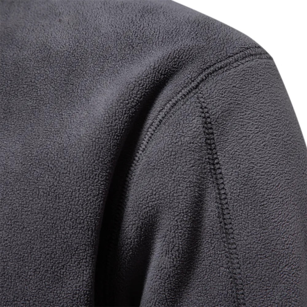 CALORA_ OakForge | Comfortabele Fleece Trui met rits