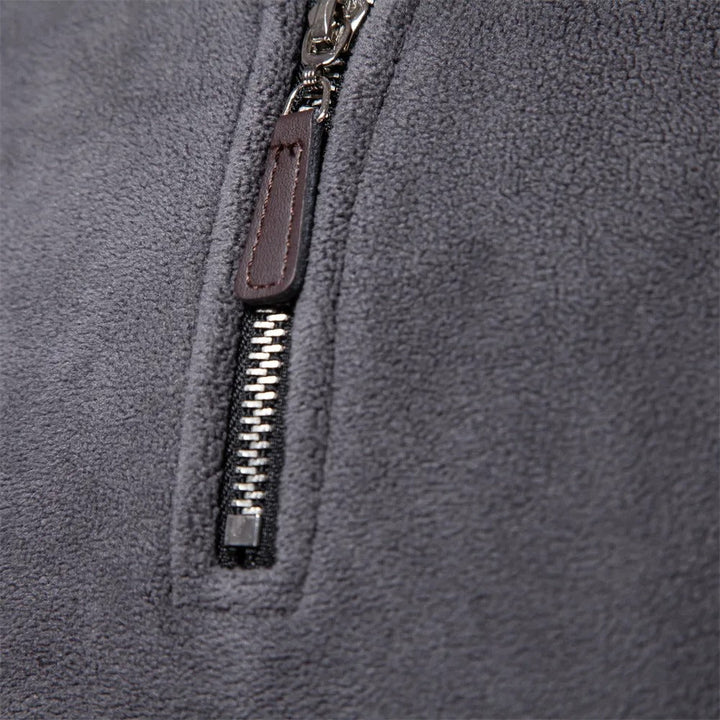 CALORA_ OakForge | Comfortabele Fleece Trui met rits