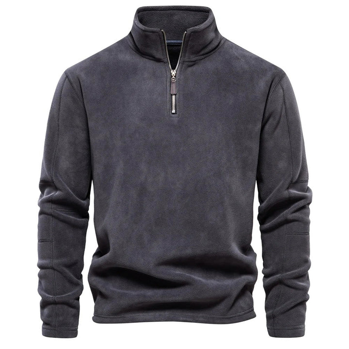CALORA_ OakForge | Comfortabele Fleece Trui met rits