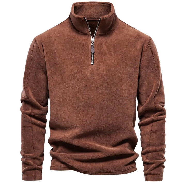 CALORA_ OakForge | Comfortabele Fleece Trui met rits