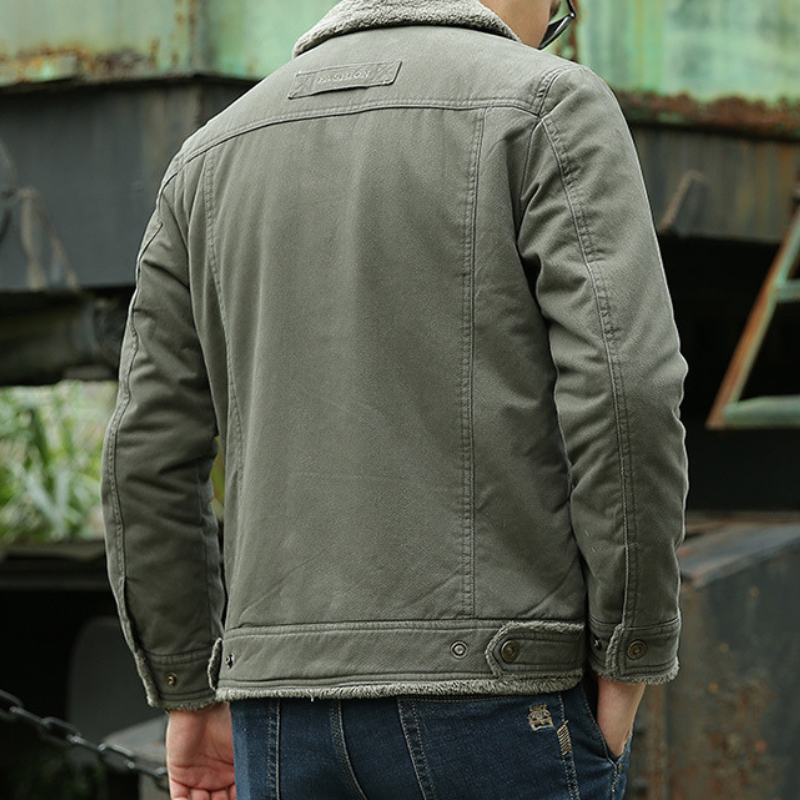CALORA_ OakForge | Luxe Thermojack met warme kraag
