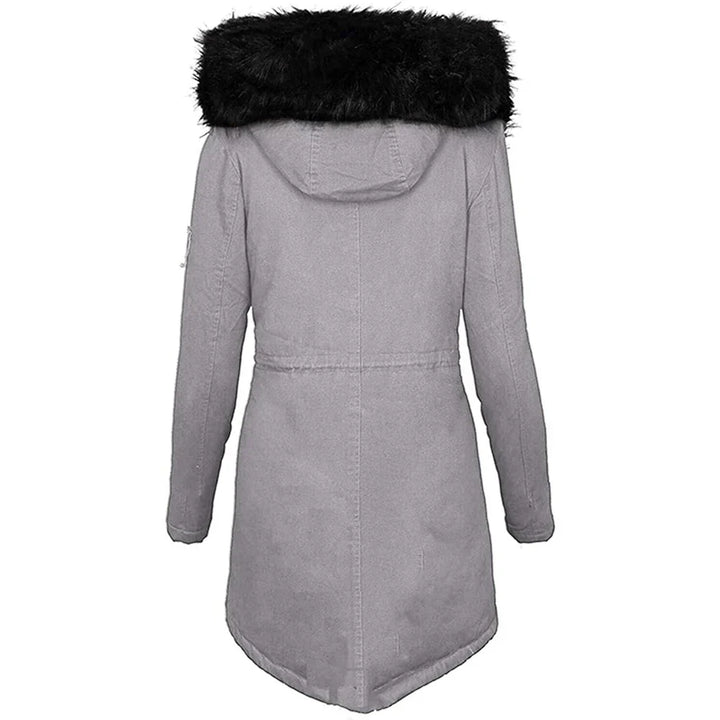 Odessa | Winterjas dames met capuchon - trekkoord in de taille-Zomer Jassen-Calora-Marineblauw-S-Calora
