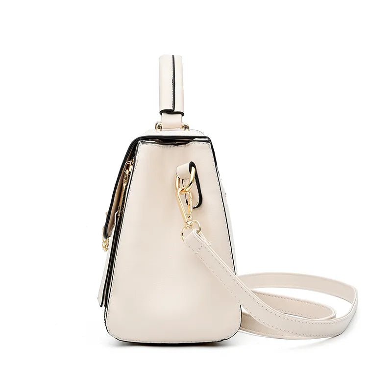 Odette | Modieuze Handtas met details-Handtassen-Calora-Beige-Calora