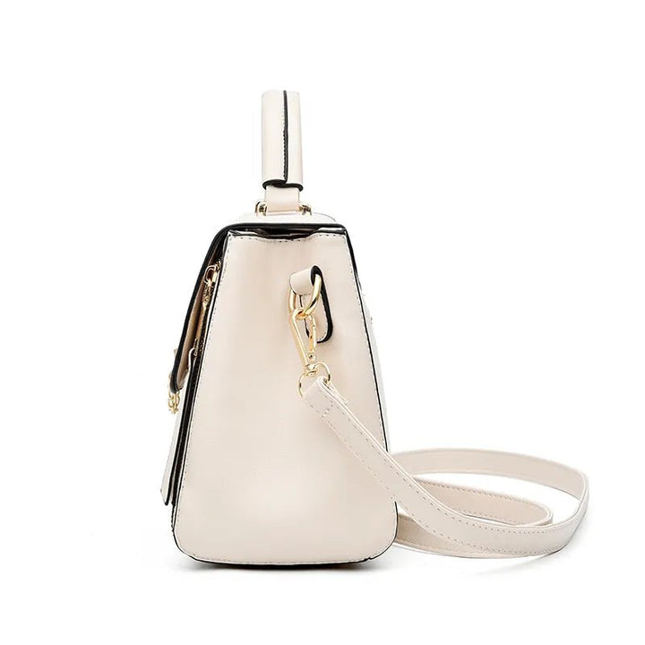 Odette | Modieuze Handtas met details-Handtassen-Calora-Beige-Calora