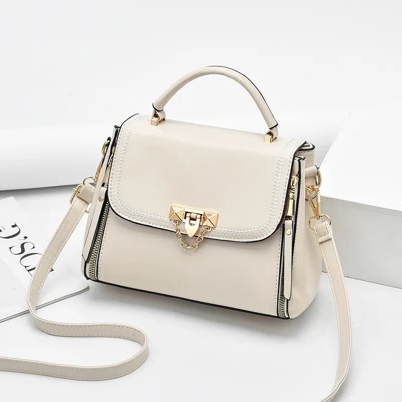 Odette | Modieuze Handtas met details-Handtassen-Calora-Beige-Calora