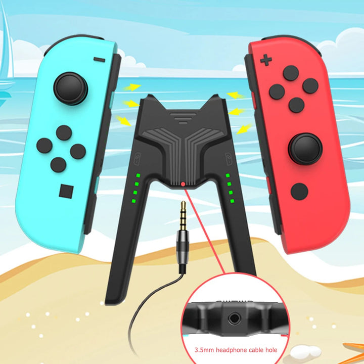 Oplaad Station Dock Grip met Type-C en LED licht voor Nintendo Switch-Elektronica/Gadgets-Calora-Zwart-Calora
