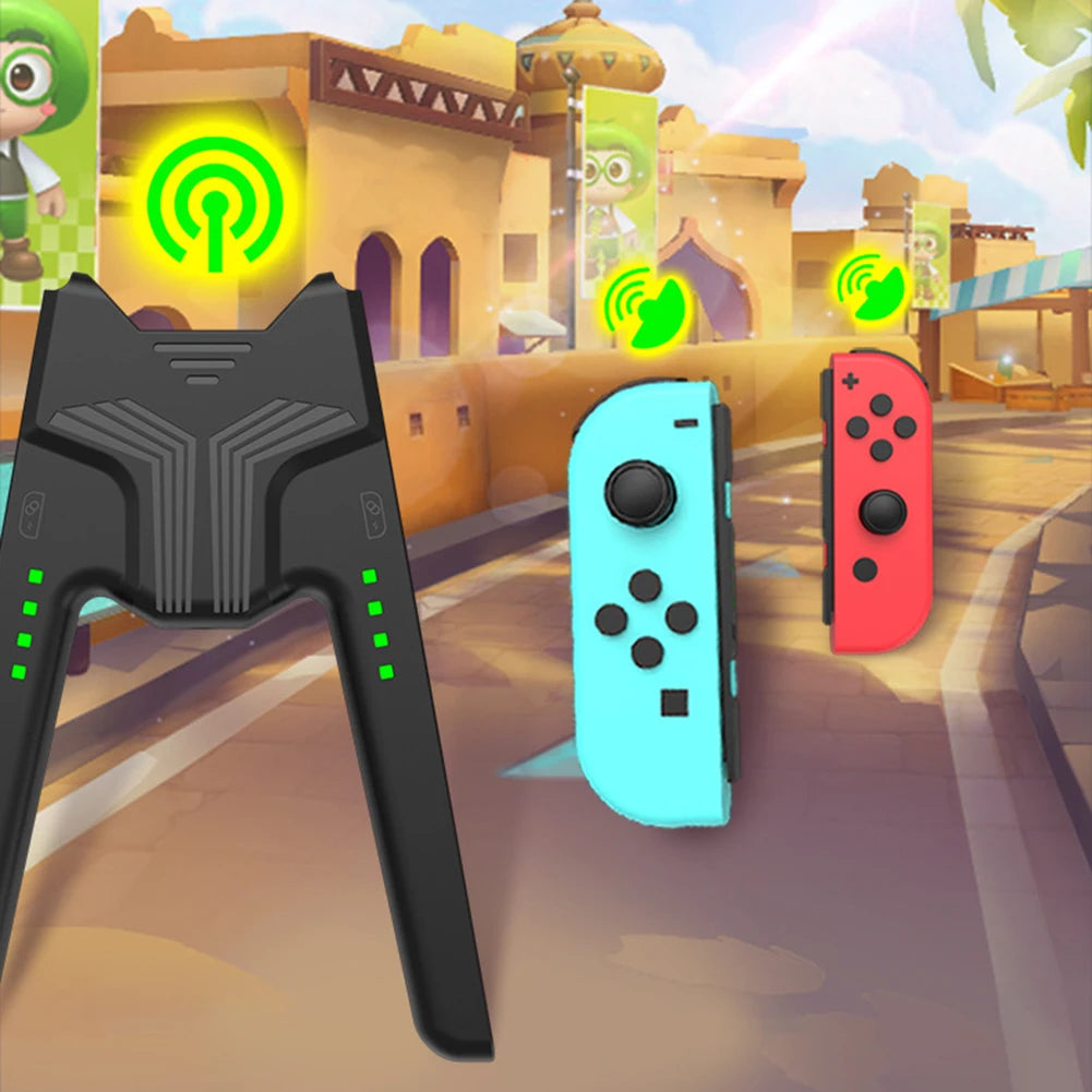 Oplaad Station Dock Grip met Type-C en LED licht voor Nintendo Switch-Elektronica/Gadgets-Calora-Zwart-Calora