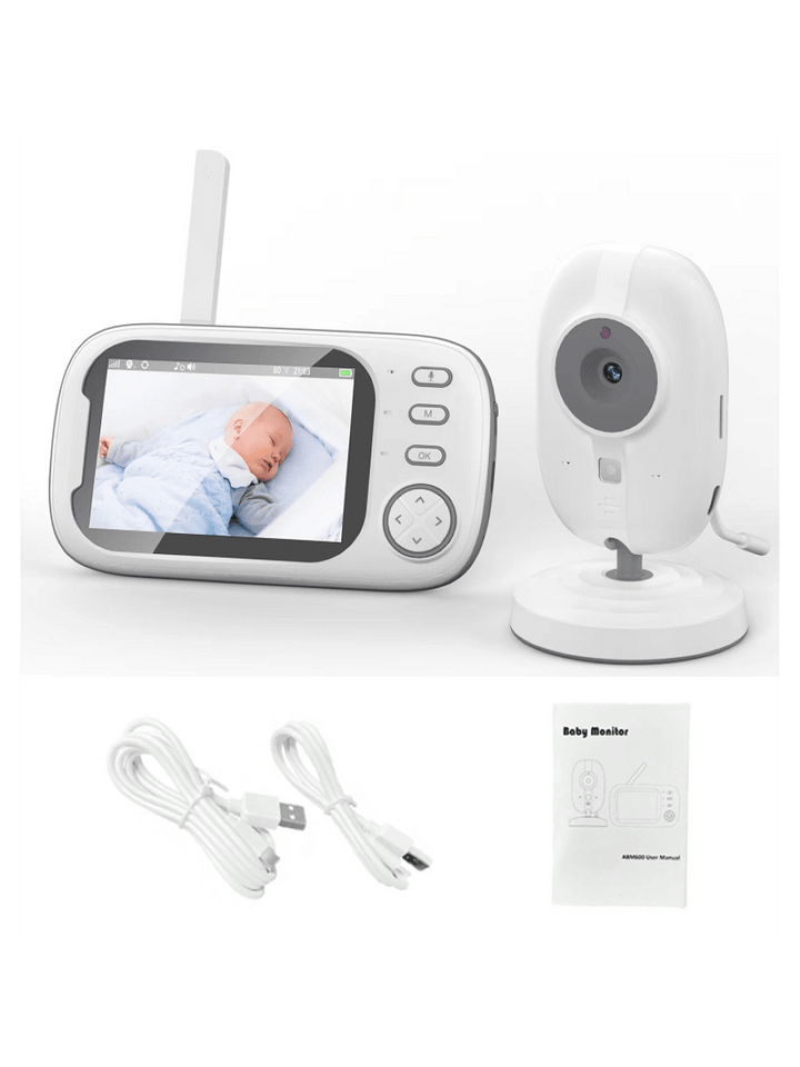 CALORA_ Oplaadbare Babyfoon met 3,5 Inch Scherm en Tweerichtingscommunicatie