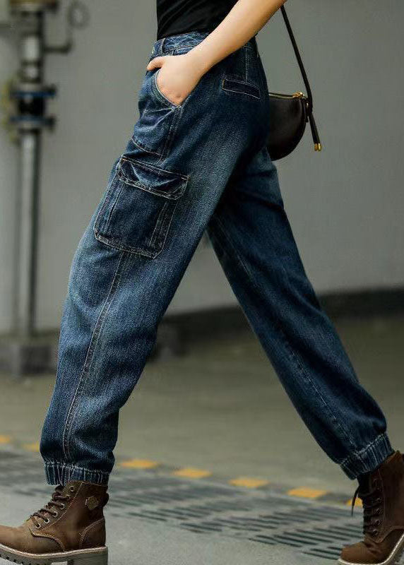 Original Design Zakken Katoen Denim Spijker Broek-Wijde Broeken-Calora-S-Calora