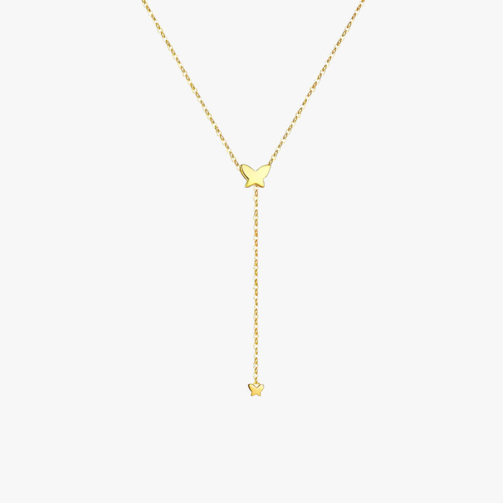 Orlène | Elegante Choker Ketting-Kettingen-Calora-Goud Vlinder-Calora