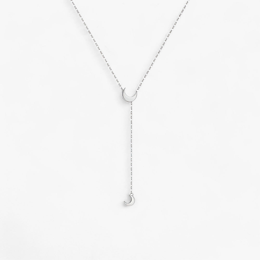 Orlène | Elegante Choker Ketting-Kettingen-Calora-Zilver Maan-Calora