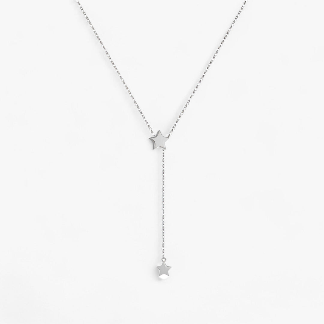 Orlène | Elegante Choker Ketting-Kettingen-Calora-Zilver Sterren-Calora