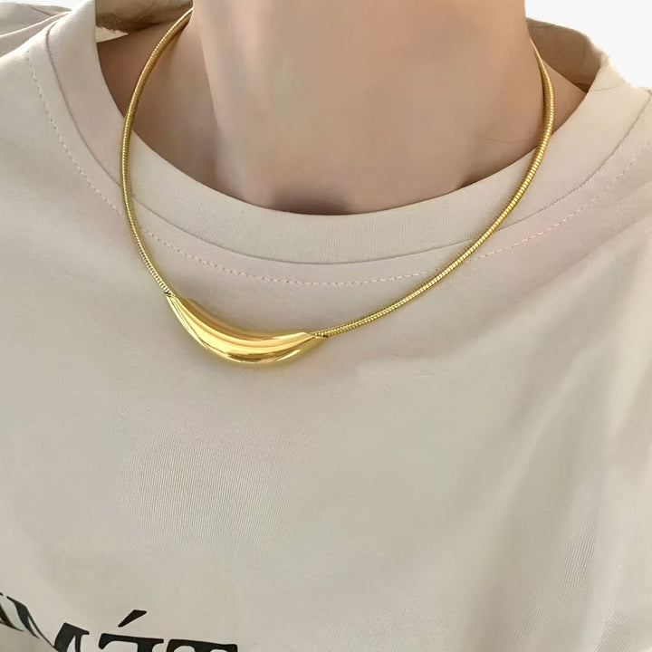Orlène | Elegante Slangenbeen Ketting-Kettingen-Calora-Stijl 1 Staal-Calora