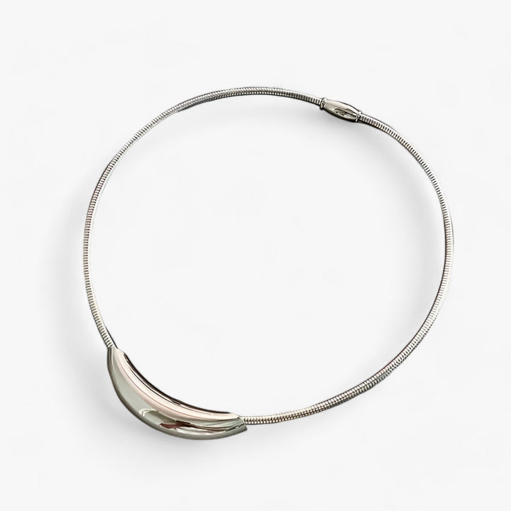 Orlène | Elegante Slangenbeen Ketting-Kettingen-Calora-Stijl 1 Staal-Calora