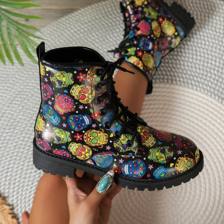 Otavio | Trendy Vegan Leren Laarzen met Print-Laarzen-Calora-36-Calora