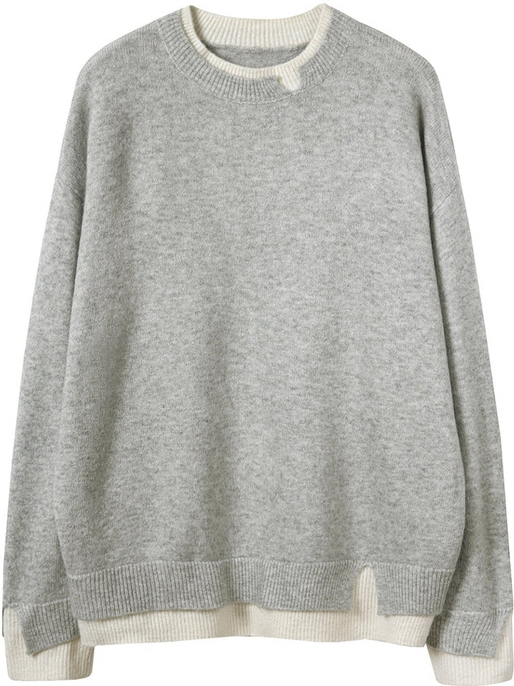 Oversized trui met lange mouwen voor dames-Blazers & Vesten-Calora-S-Calora