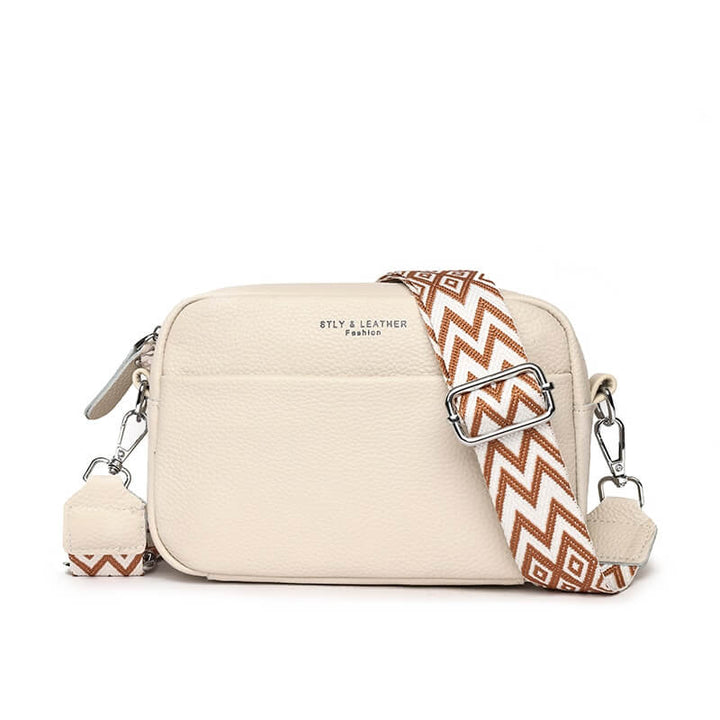 Paulla | Leren Heup Tas-Handtassen-Calora-Beige-Calora