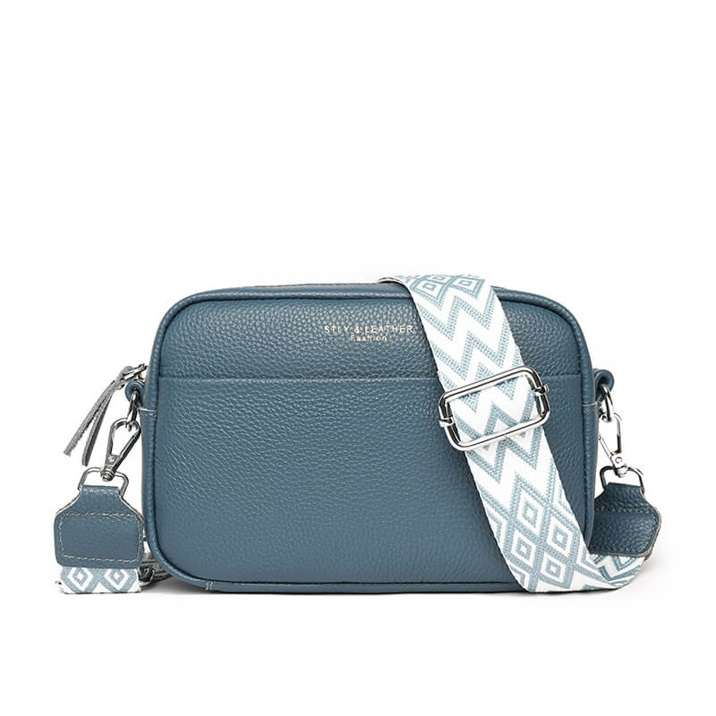 Paulla | Leren Heup Tas-Handtassen-Calora-Blauw-Calora