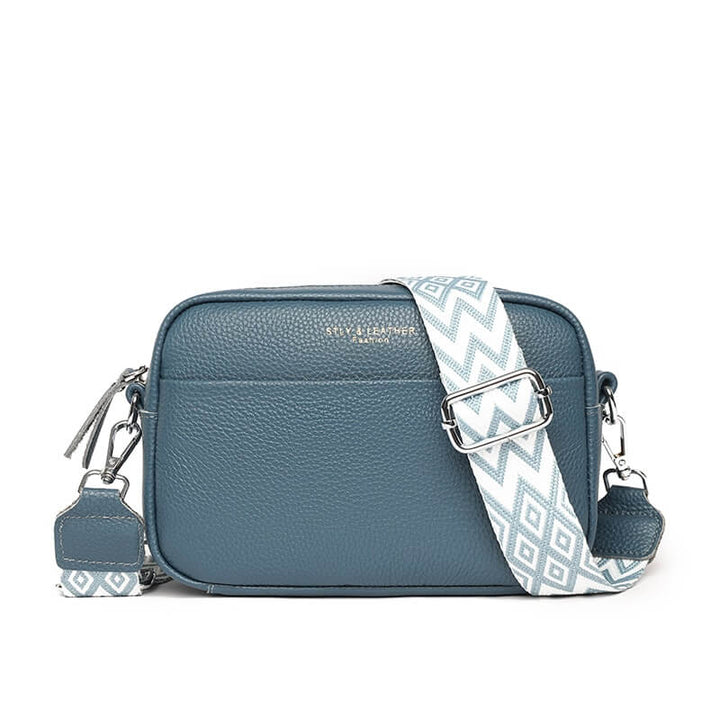 Paulla | Leren Heup Tas-Handtassen-Calora-Blauw-Calora