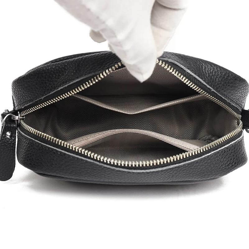 Paulla | Leren Heup Tas-Handtassen-Calora-Zwart-Calora