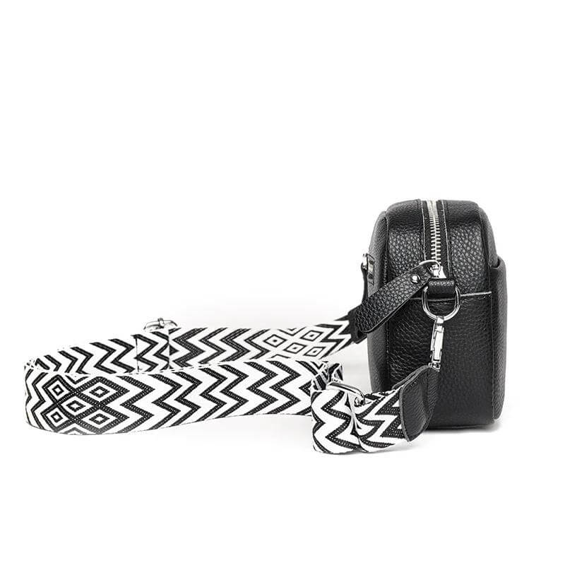 Paulla | Leren Heup Tas-Handtassen-Calora-Zwart-Calora