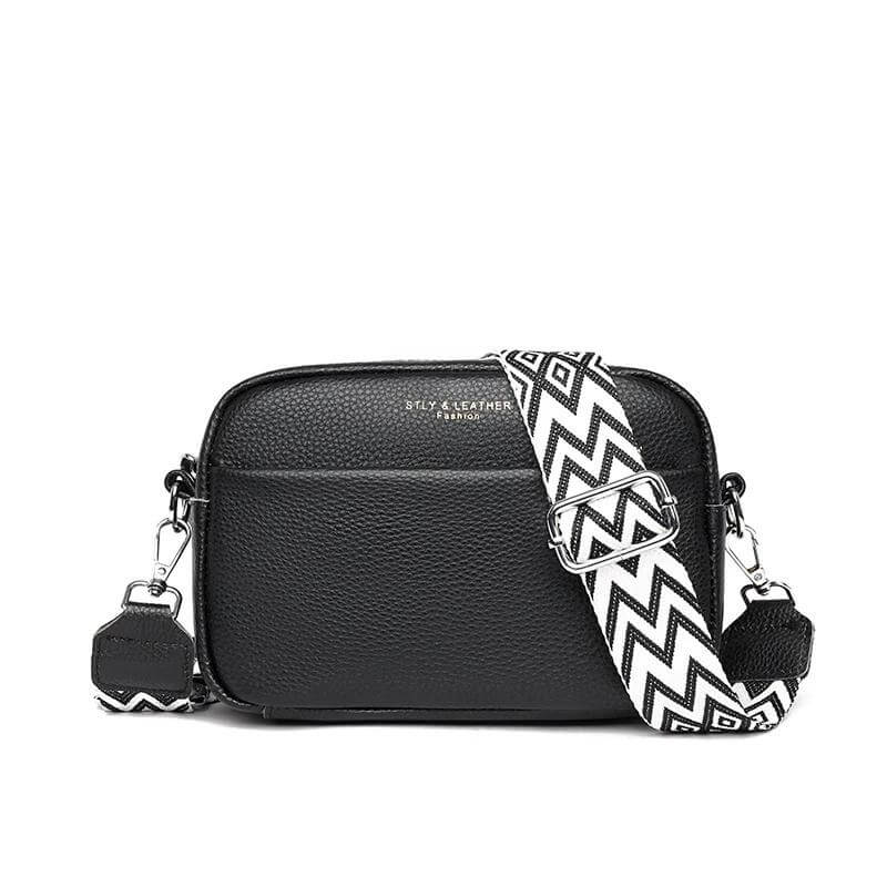 Paulla | Leren Heup Tas-Handtassen-Calora-Zwart-Calora