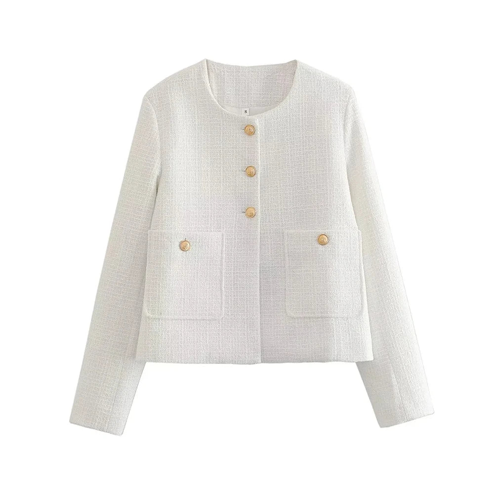 Penelope | Elegant & Chique Vest-Blazers & Vesten-Calora-Wit-S-Calora