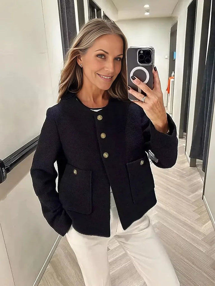 Penelope | Elegant & Chique Vest-Blazers & Vesten-Calora-Zwart-S-Calora