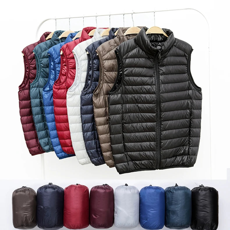 Pepijn | Ultra lichte mouwloze bodywarmer voor heren-Bodywarmers-Calora-Zwart-S-Calora