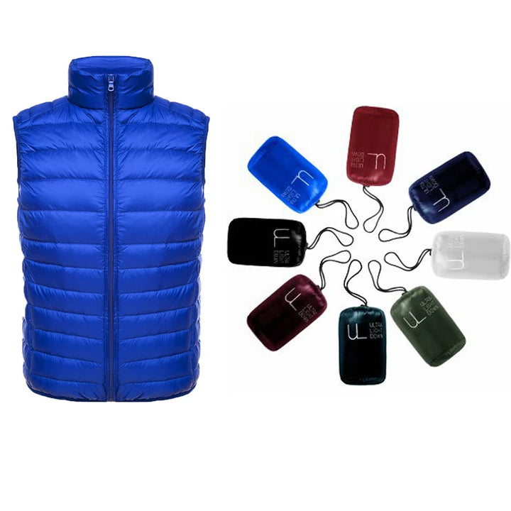 Pepijn | Ultra lichte mouwloze bodywarmer voor heren-Bodywarmers-Calora-Zwart-S-Calora