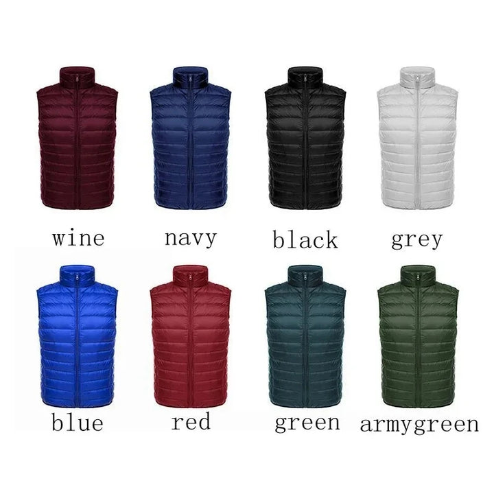 Pepijn | Ultra lichte mouwloze bodywarmer voor heren-Bodywarmers-Calora-Zwart-S-Calora