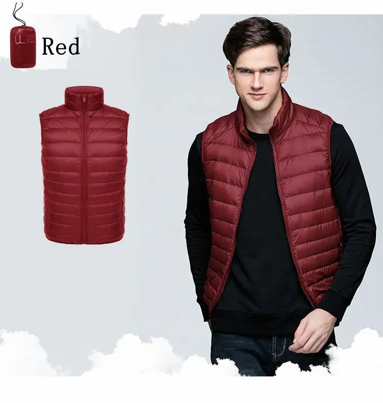 Pepijn | Ultra lichte mouwloze bodywarmer voor heren-Bodywarmers-Calora-Zwart-S-Calora