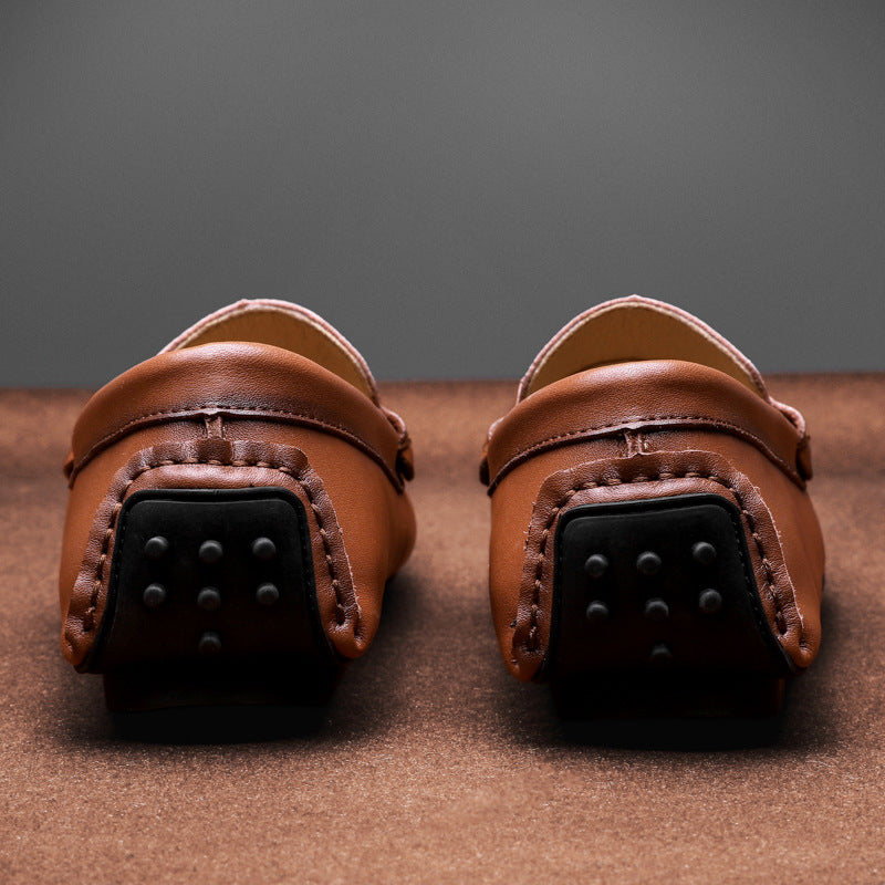 Piero | Stijlvolle Loafers met Metalen Gesp-Loafers-Calora-Bruin-38-Calora