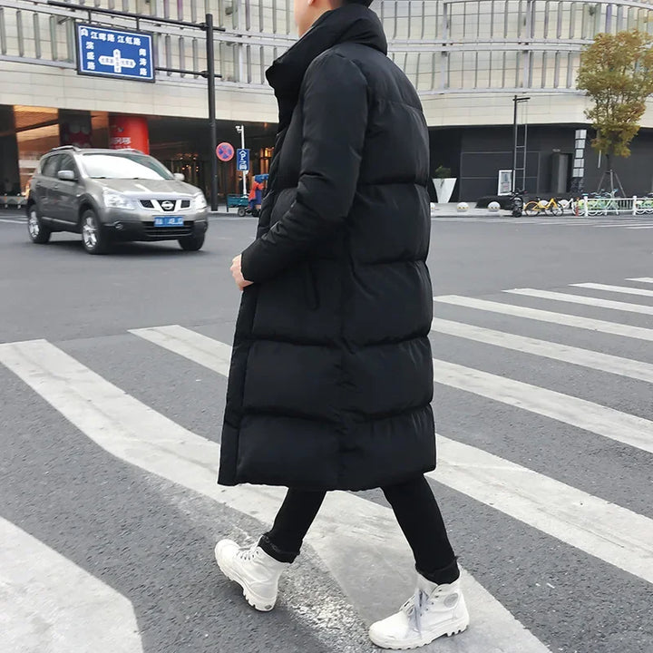 Pike | Dikke Lange Winterjas heren - zwart-Zomer Jassen-Calora-M-Calora