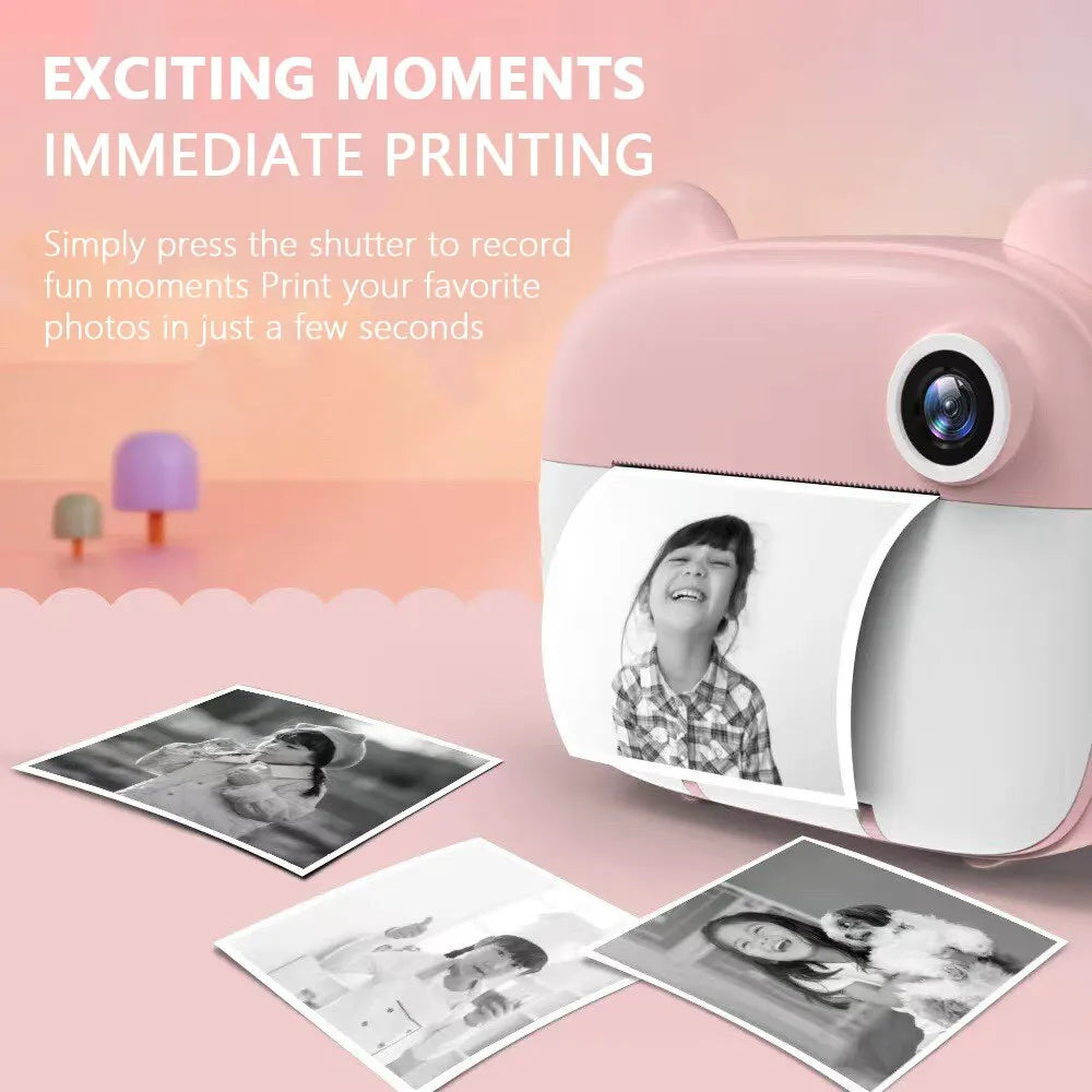 PixiPlay | Digitale Camera met Directe Afdrukfunctie voor Kinderen-Elektronica/Gadgets-Calora-Roze-Calora