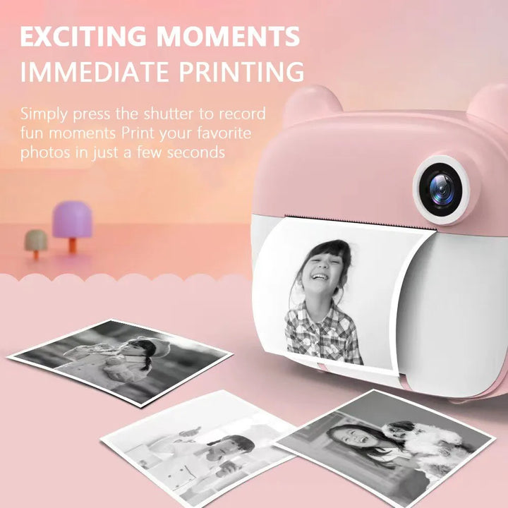 PixiPlay | Digitale Camera met Directe Afdrukfunctie voor Kinderen-Elektronica/Gadgets-Calora-Roze-Calora
