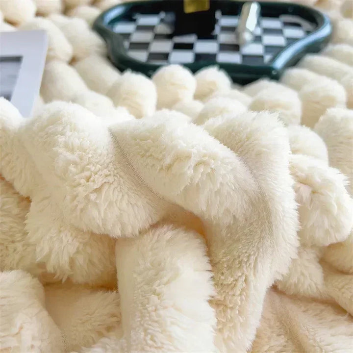 CALORA_ Pluche Deken voor ultieme luxe en warmte - Bedsprei of bankdeken