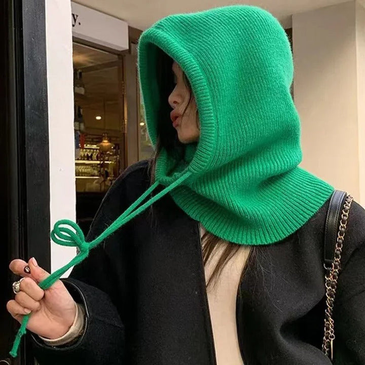 CALORA_ Pravina - Dames Pullover Hoed met Geïntegreerde Capuchon en Nek Sjaal