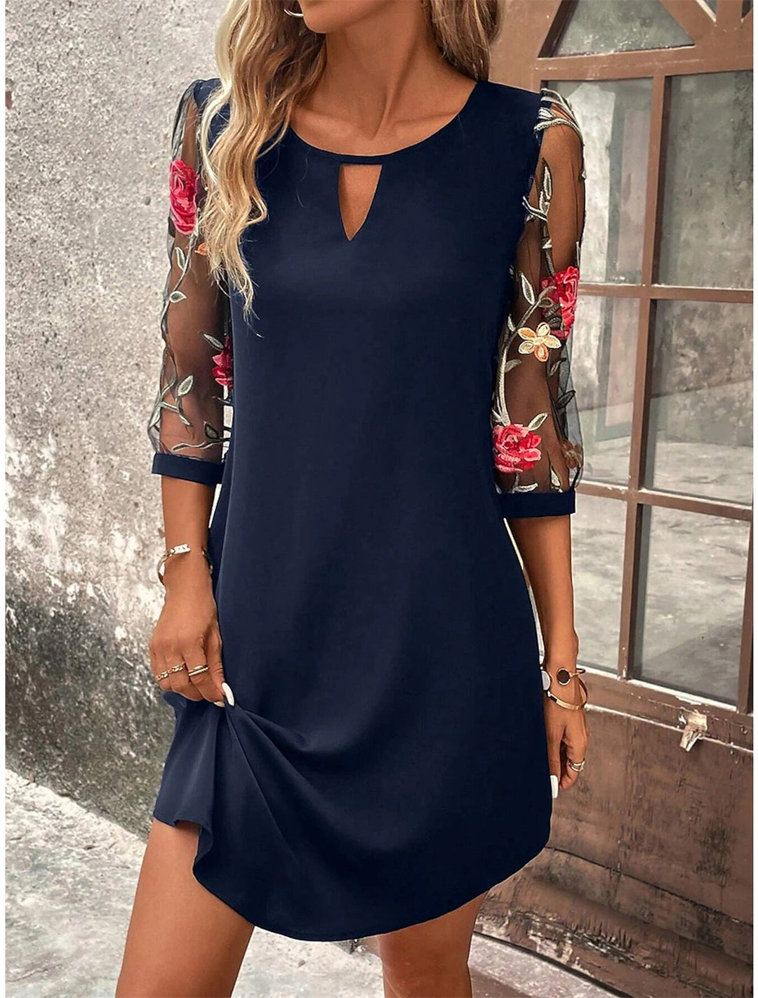 CALORA_ Chemise Jurk Met Bloemenprint Voor Zomerse Uitjes Trends
