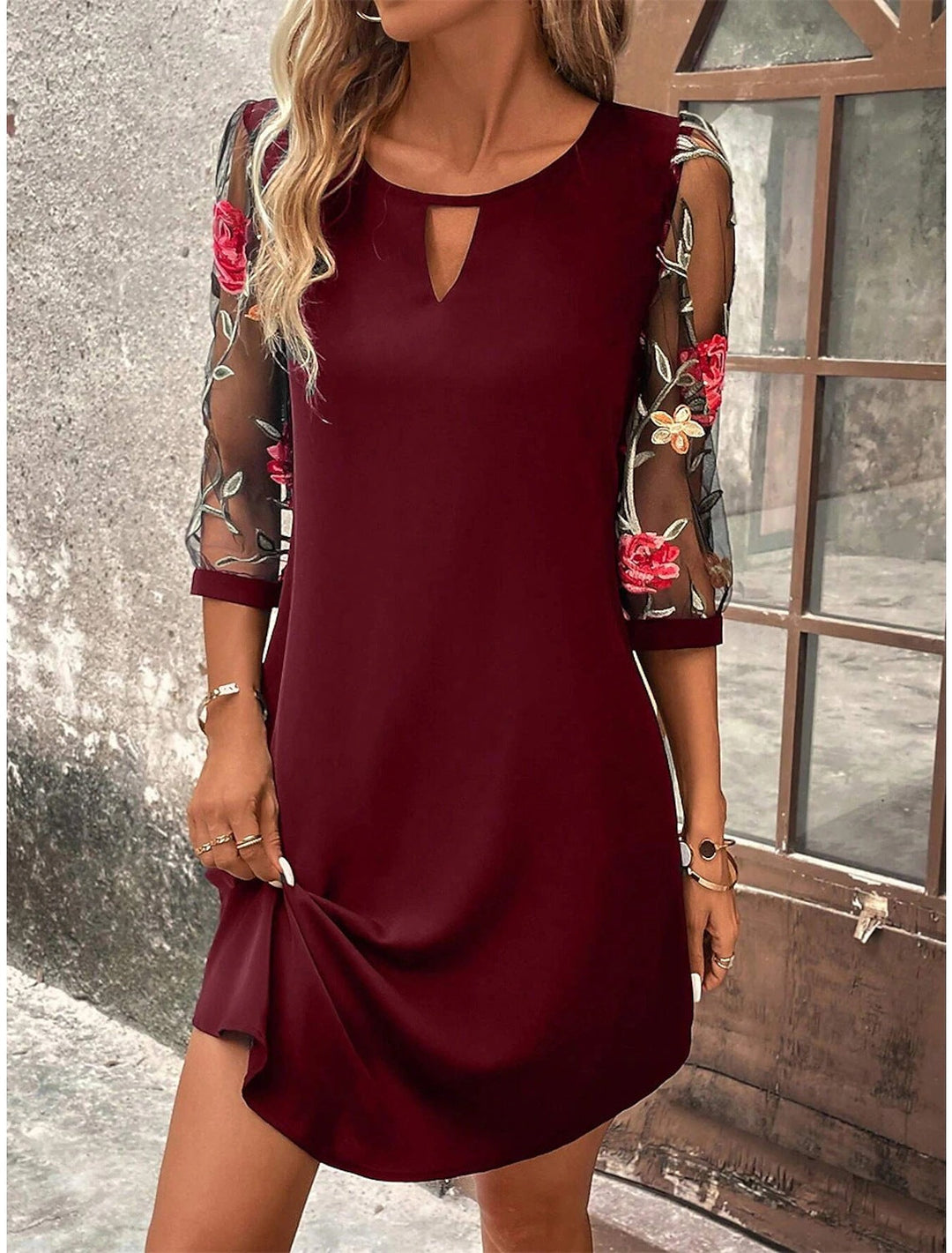 CALORA_ Chemise Jurk Met Bloemenprint Voor Zomerse Uitjes Trends