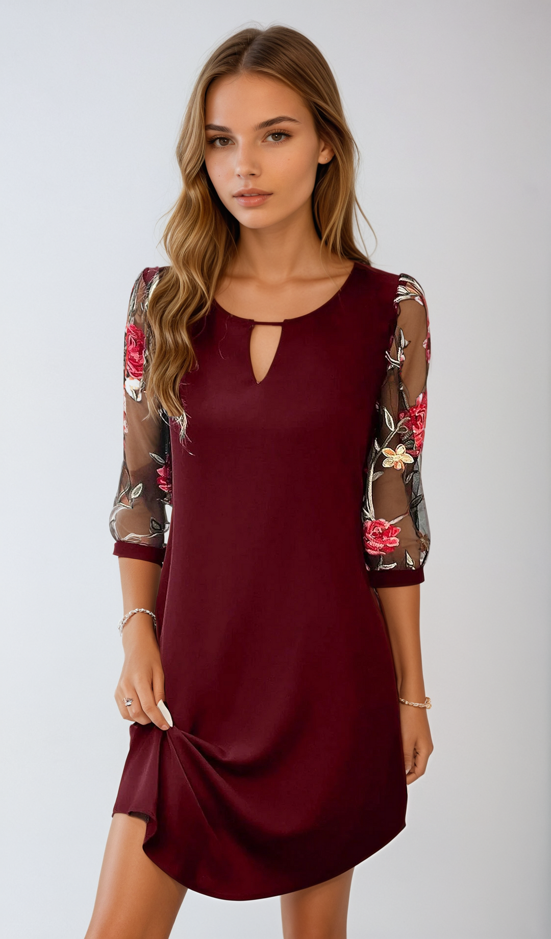CALORA_ Chemise Jurk Met Bloemenprint Voor Zomerse Uitjes Trends