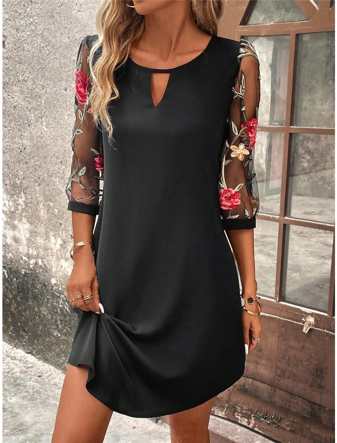 CALORA_ Chemise Jurk Met Bloemenprint Voor Zomerse Uitjes Trends