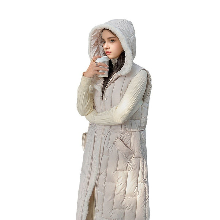 CALORA_ Pravina | Modieus Dames Katoenen Vest met Capuchon voor Herfst en Winter
