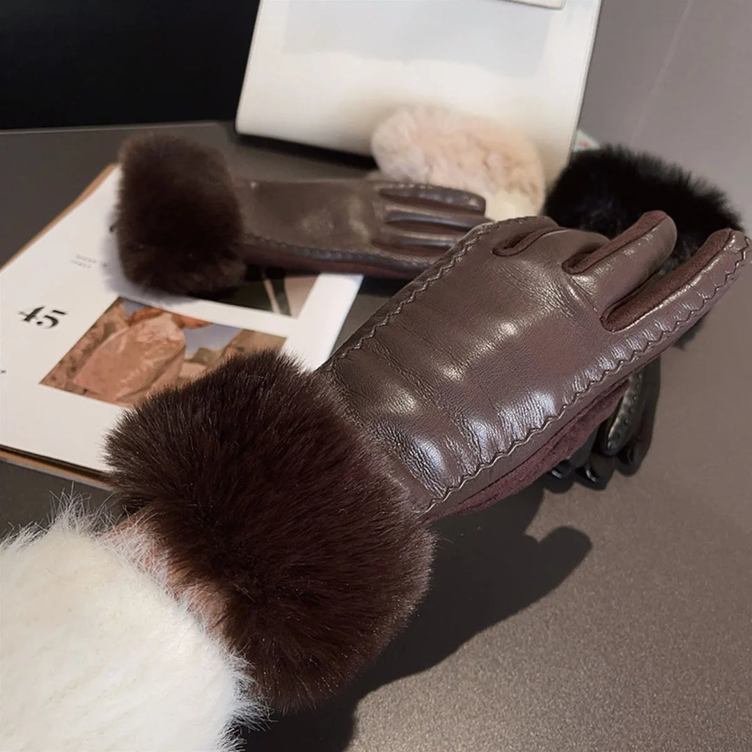 Premium Dames PU Faux Leren Handschoenen-Handtassen-Calora-Zwart-Calora